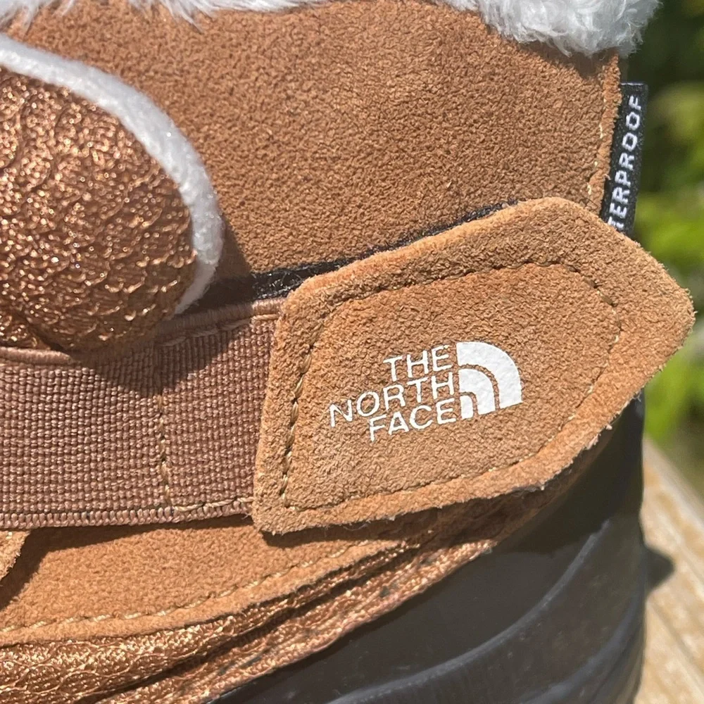 The North Face Tan and Black Rain & Snow Boots with Waterproof Shell - like new!